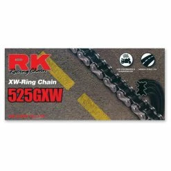 RK Chains GXW Chain 525 Black/Gold 120 Link