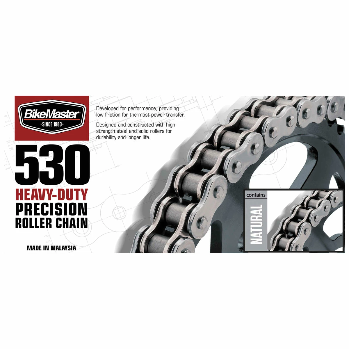 BikeMaster 530 Precision Roller Chain 2 BikeMaster 530 Precision Roller Chain - Image 2