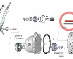 Custom Chrome Clutch Pushrod For 5-Speed Kick-Start