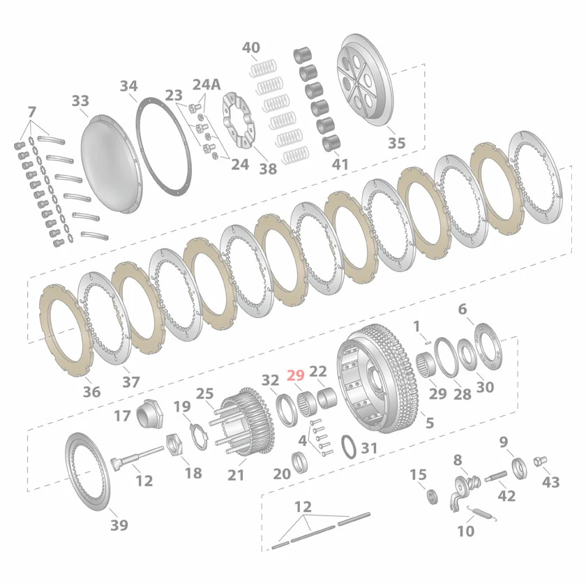 Eastern Motorcycle Parts Clutch Hub Bearing 2 Eastern Motorcycle Parts Clutch Hub Bearing - Image 2