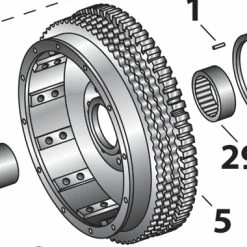 V-Twin Manufacturing Ring Gear -Clutch Components shop 6300055 C V1