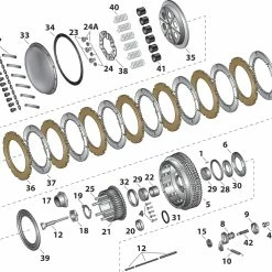 V-Twin Manufacturing Ring Gear -Clutch Components shop 6300055 D V1