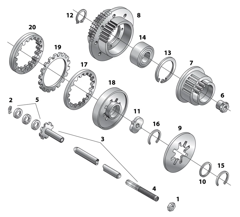 J&P Cycles Big Twin Clutch Hub 2 J&P Cycles Big Twin Clutch Hub - Image 2