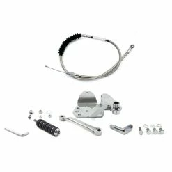 V-Twin Manufacturing Chrome Foot Clutch Kit